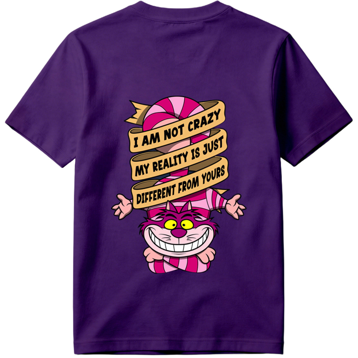 Cheshire Cat from Alice in Wonderland with Quote 