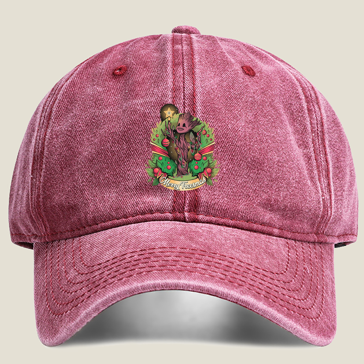 Guardians of the Galaxy: Groot Merry Treesmas - Washed Denim - Baseball Cap