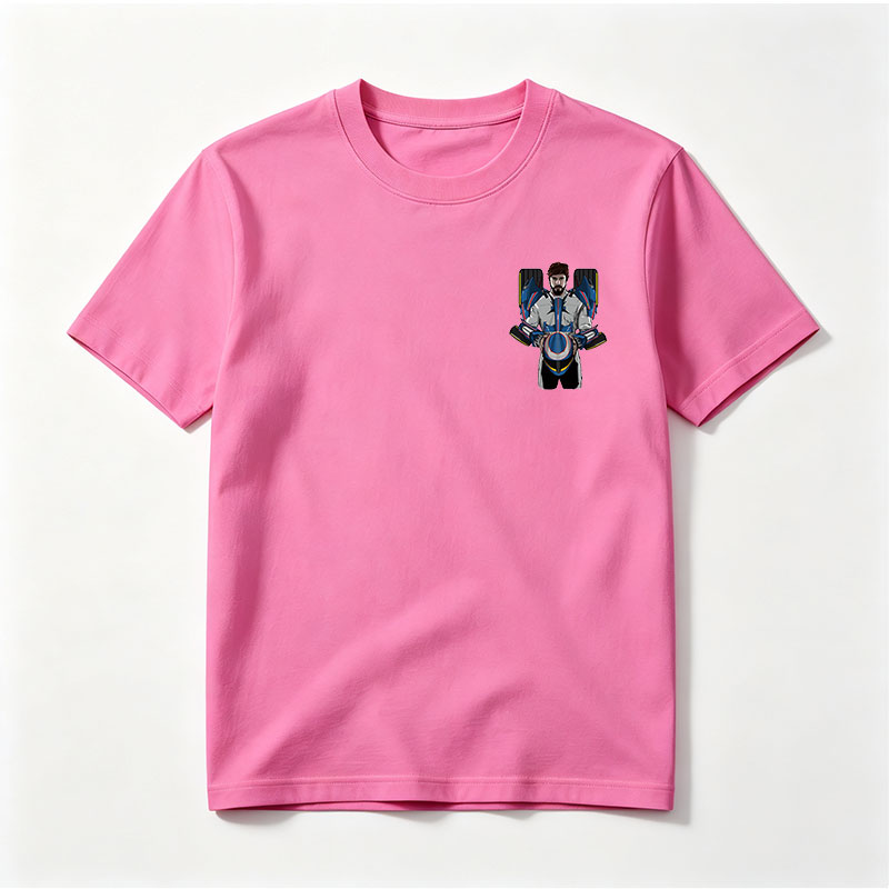 Pilot in Advanced Combat Suit Holding Helmet - Tee