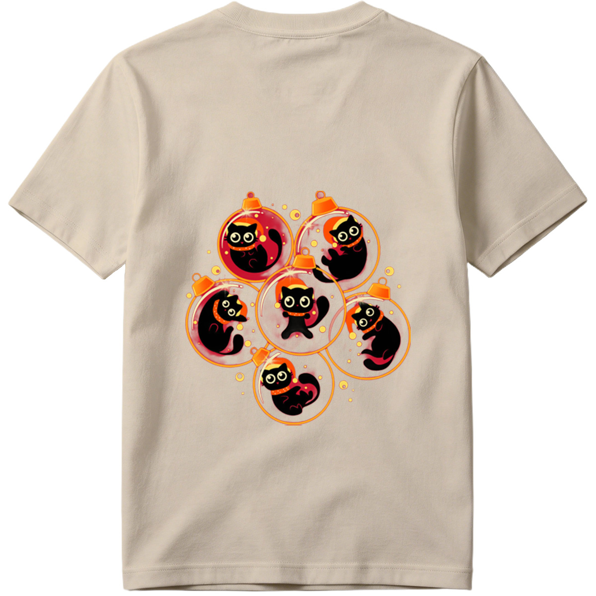 Black Cat Christmas Ornaments - Tee