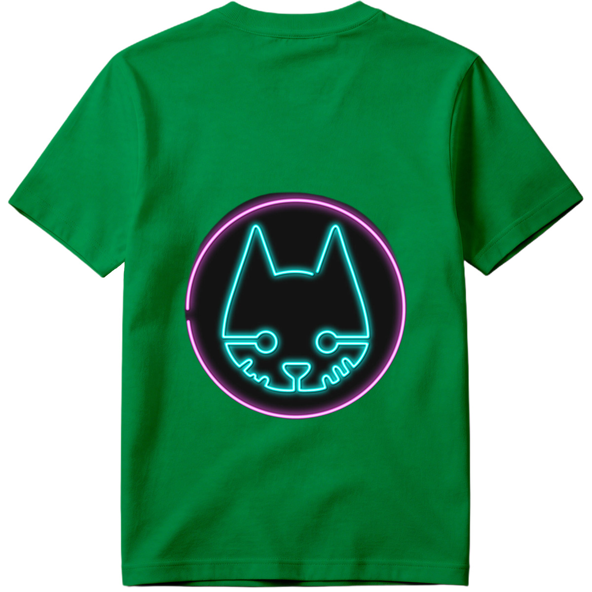 Neon Cat Logo - Tee