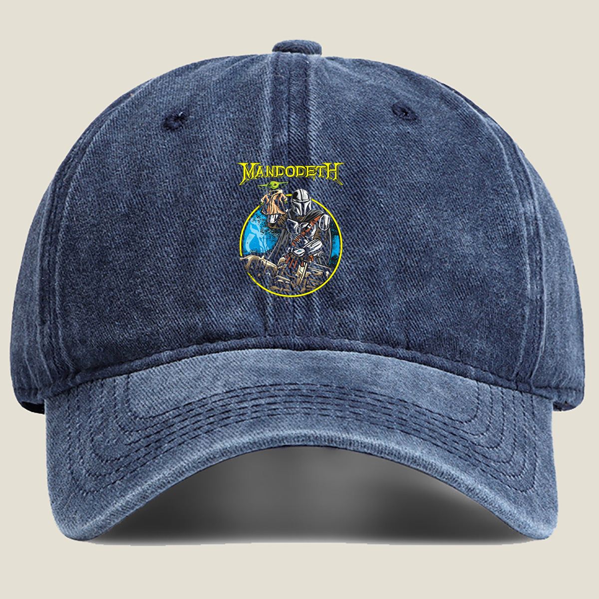 Mandalorian and Yoda in a Heavy Metal Style: Mandodeth - Hat