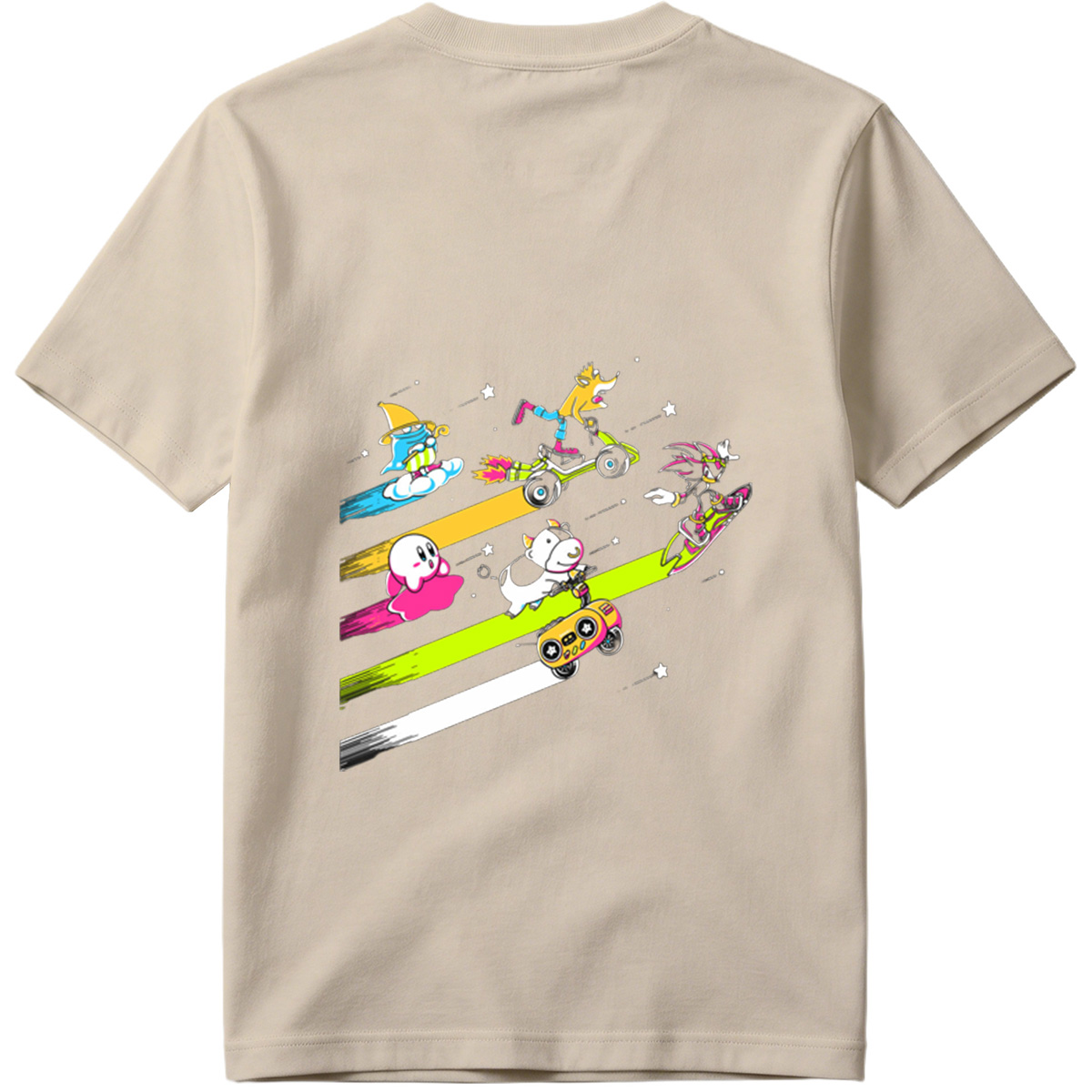 Sonic, Kirby, and Friends Racing Through Space - Tee