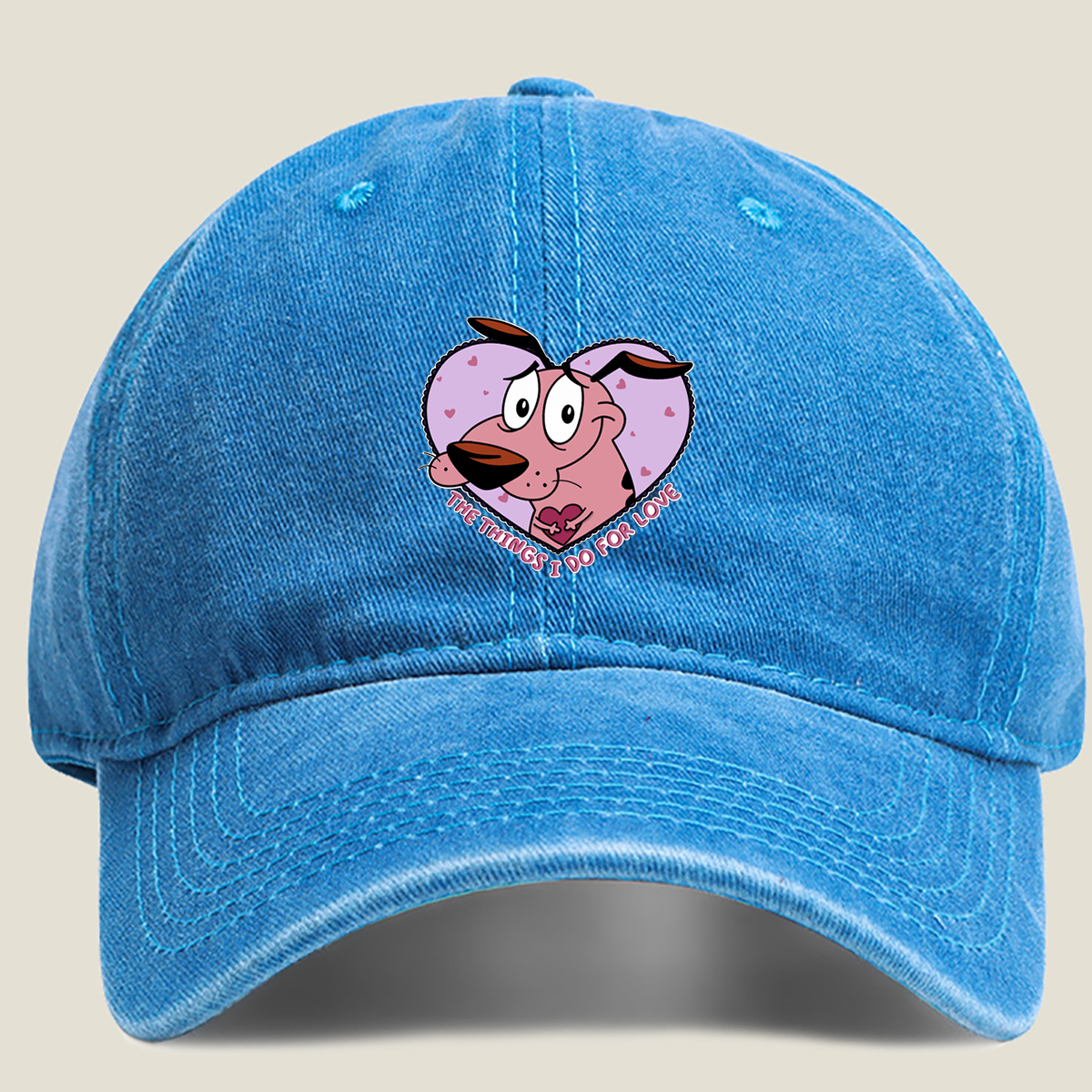 Porky Pig: The Things I Do For Love - Washed Denim - Baseball Cap