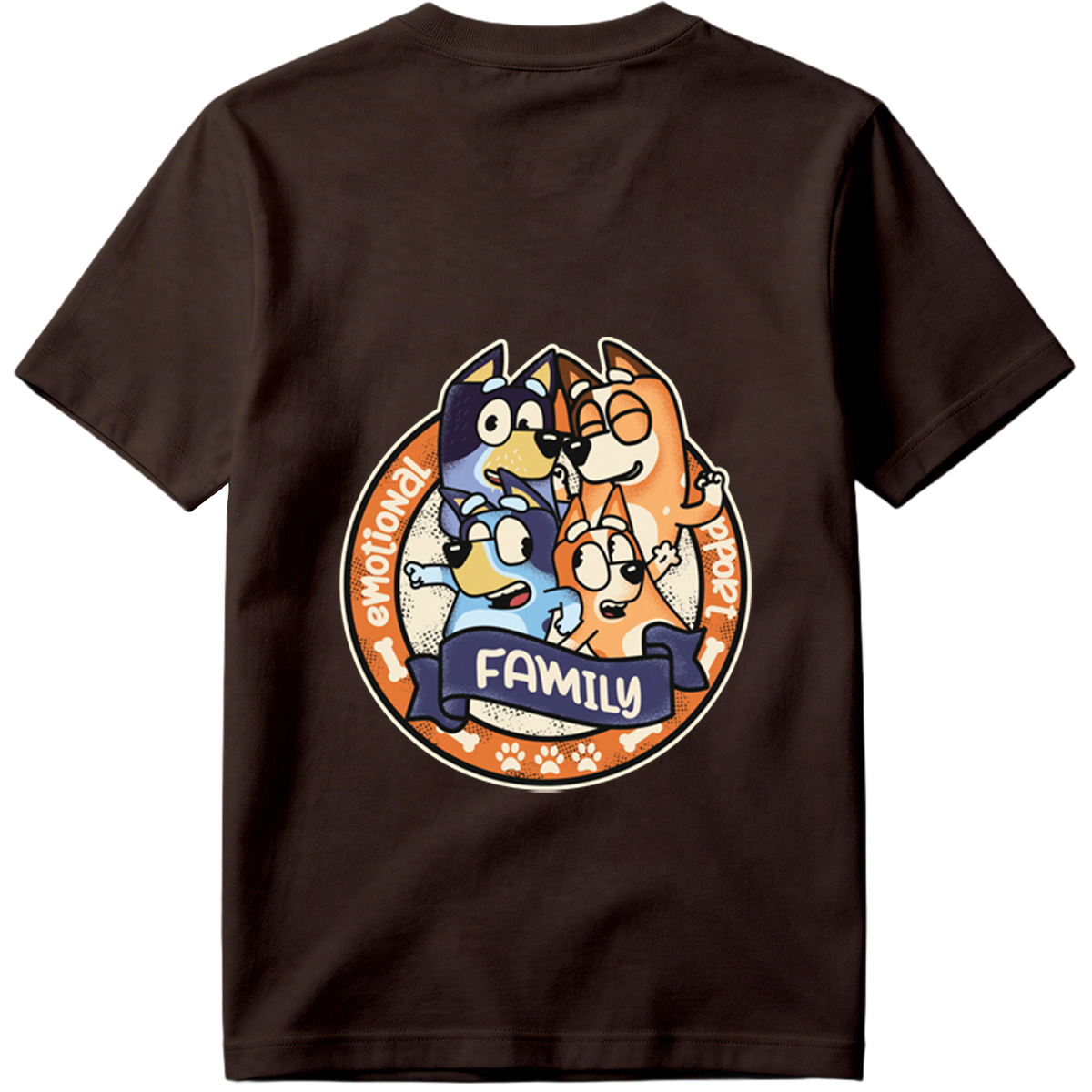 Bluey Family Emotional Support - Tee