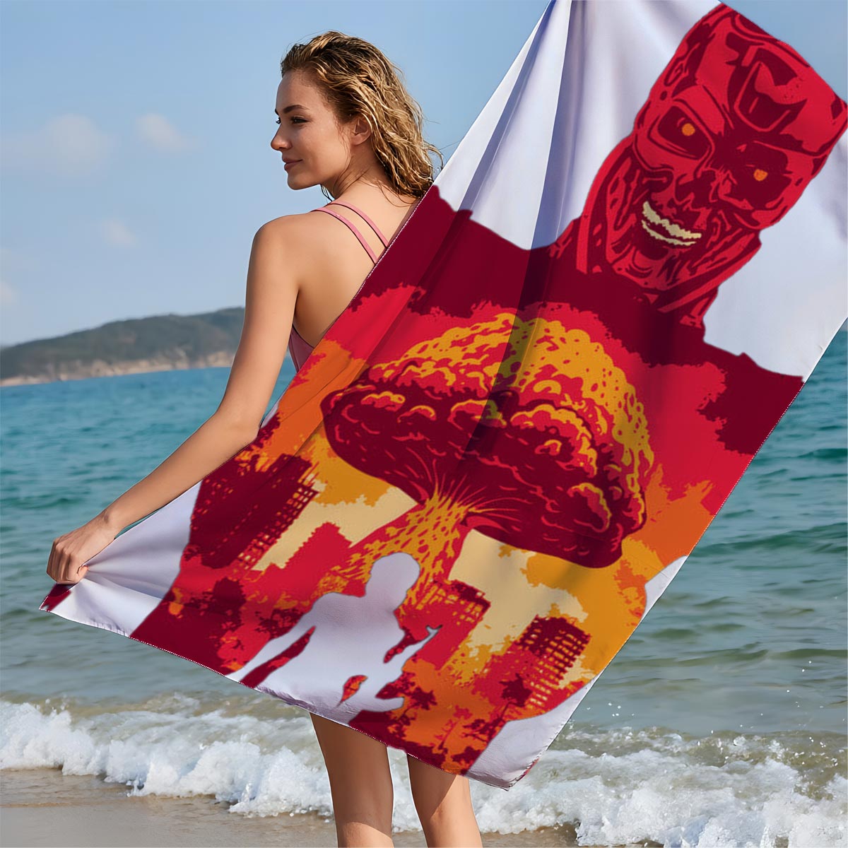 Terminator: Judgment Day - Skynet's Rise and the Last Survivor - Beach towels
