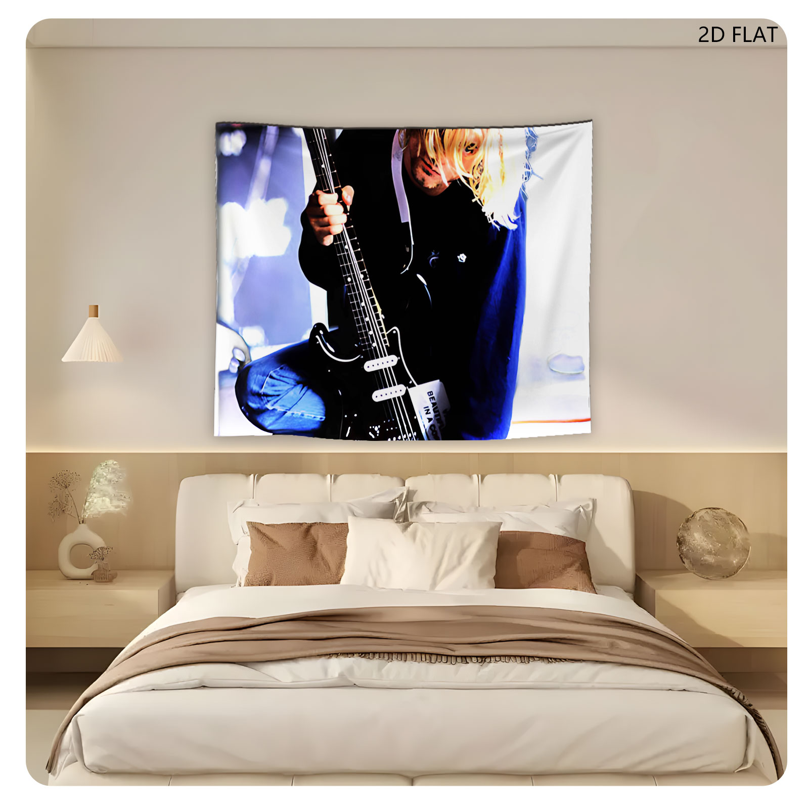 Kurt Cobain 1967-1994 Playing Guitar on Stage - Tapestry