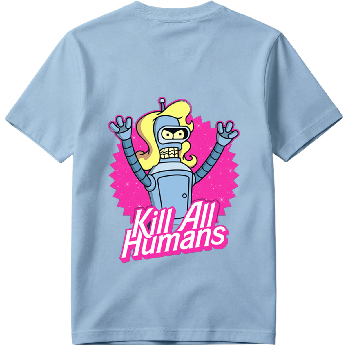 Futurama Bender Kill All Humans - Tee