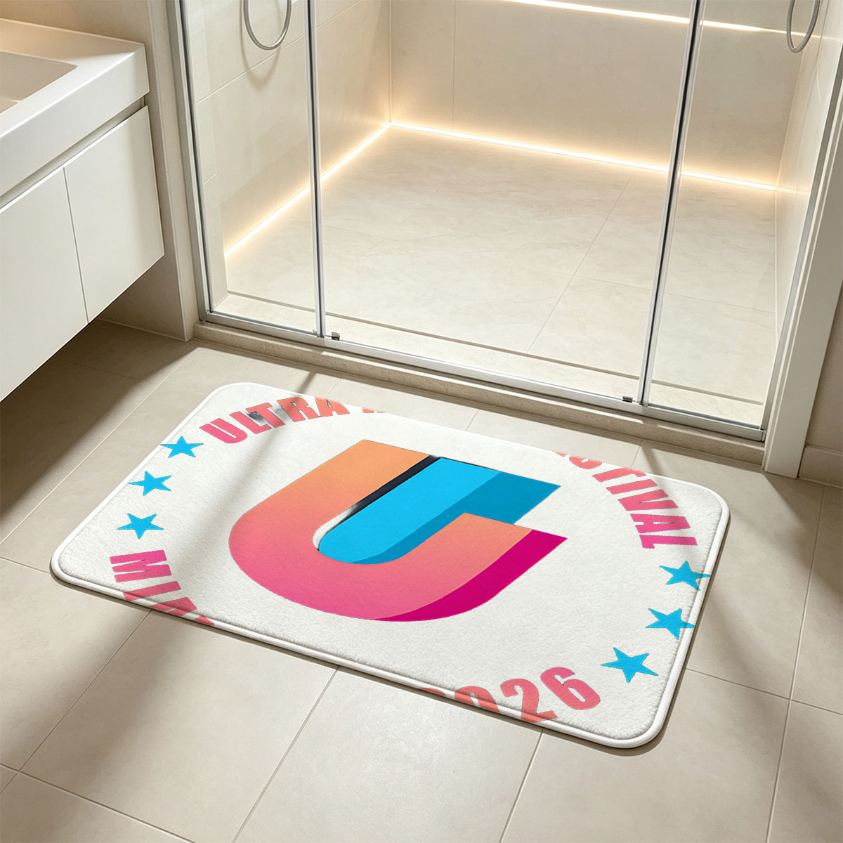 Ultra Music Festival Miami, FL - 2026 Logo - Flannel floor mat