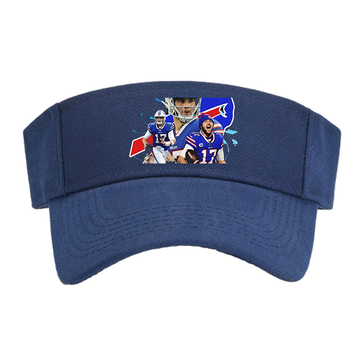 Josh Allen, Buffalo Bills QB, in Action and Celebration Moments -  Visor cap