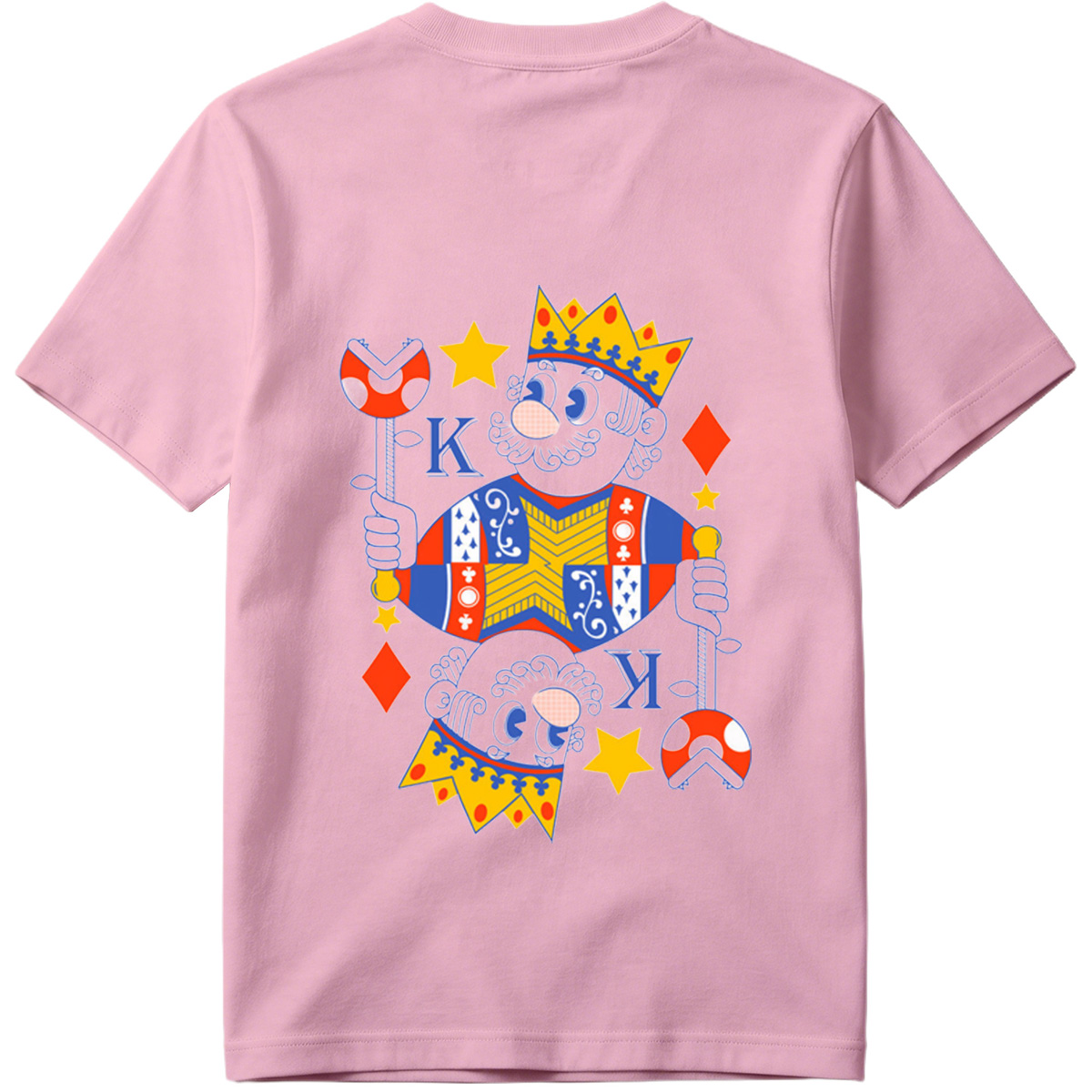 King of Diamonds Playing Card Character - Tee