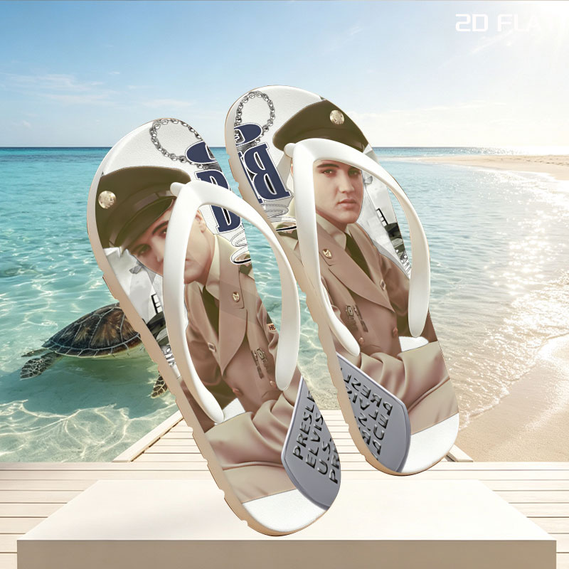Elvis Presley in G.I. Blues: Army Private, Hell on Wheels -  flip-flops