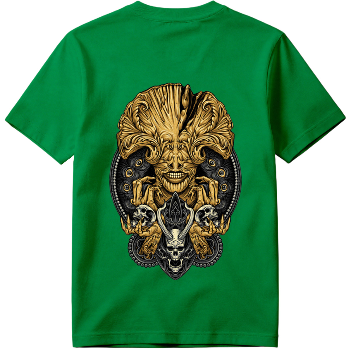 Alien vs. Predator: Golden Xenomorph and Skulls - Tee