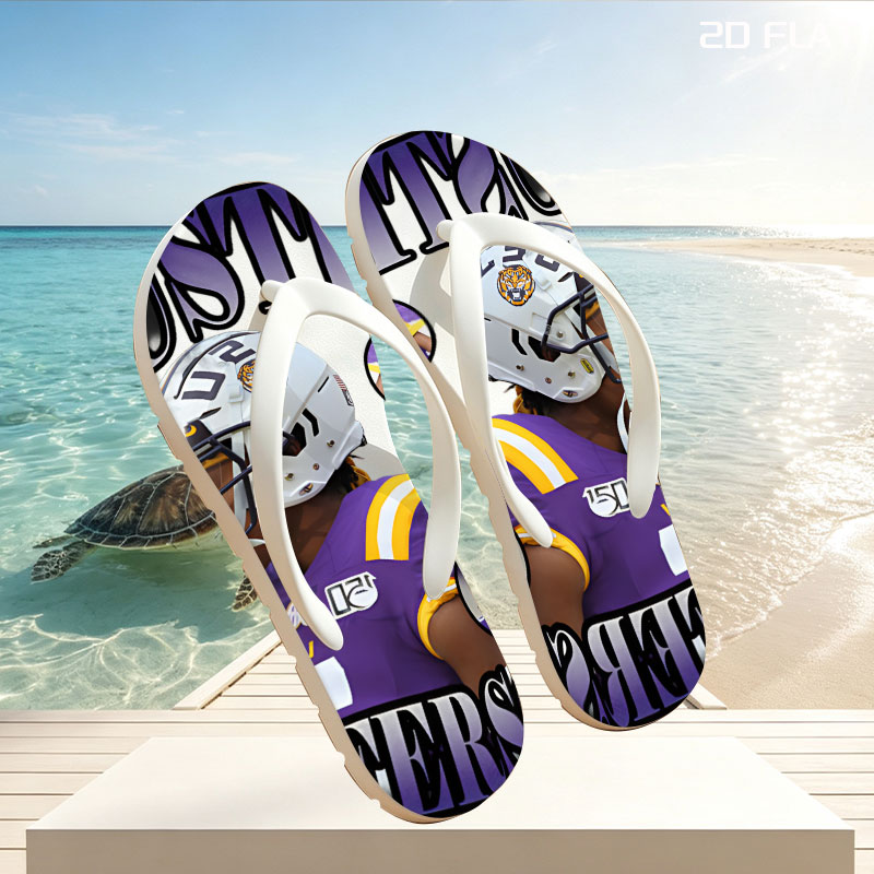 Justin Jefferson LSU Football Player Highlight Collage -  flip-flops