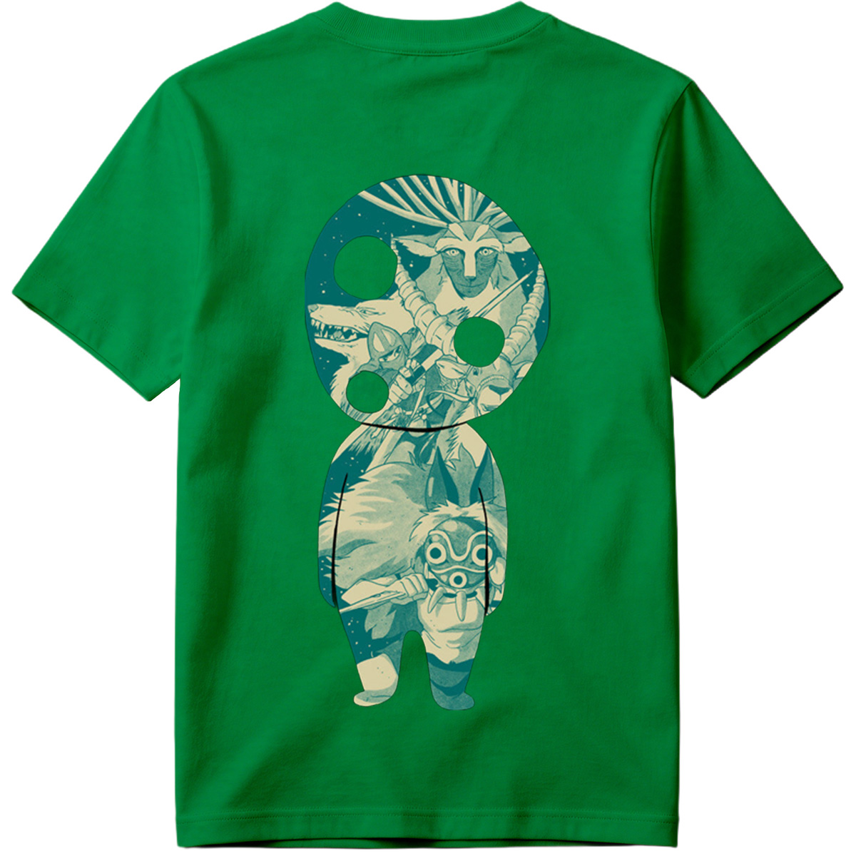 Princess Mononoke: San and Moro in KAWS Style - Tee