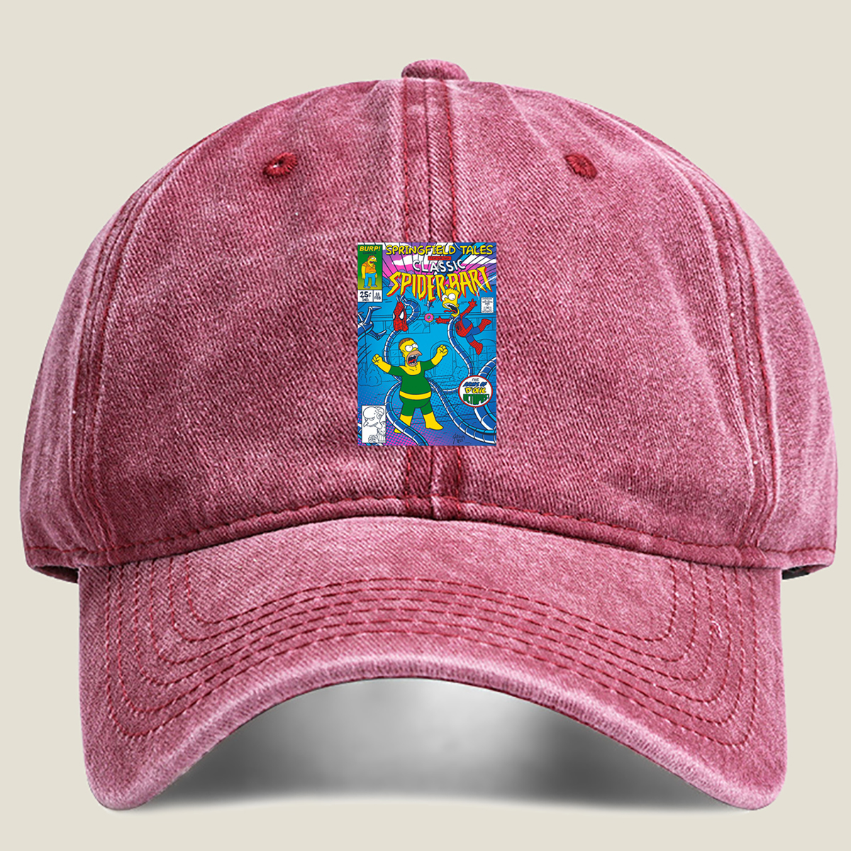 Springfield Tales Featuring Classic Spider-Bart: The Arms of D'Ohc Octopus - Washed Denim - Baseball Cap