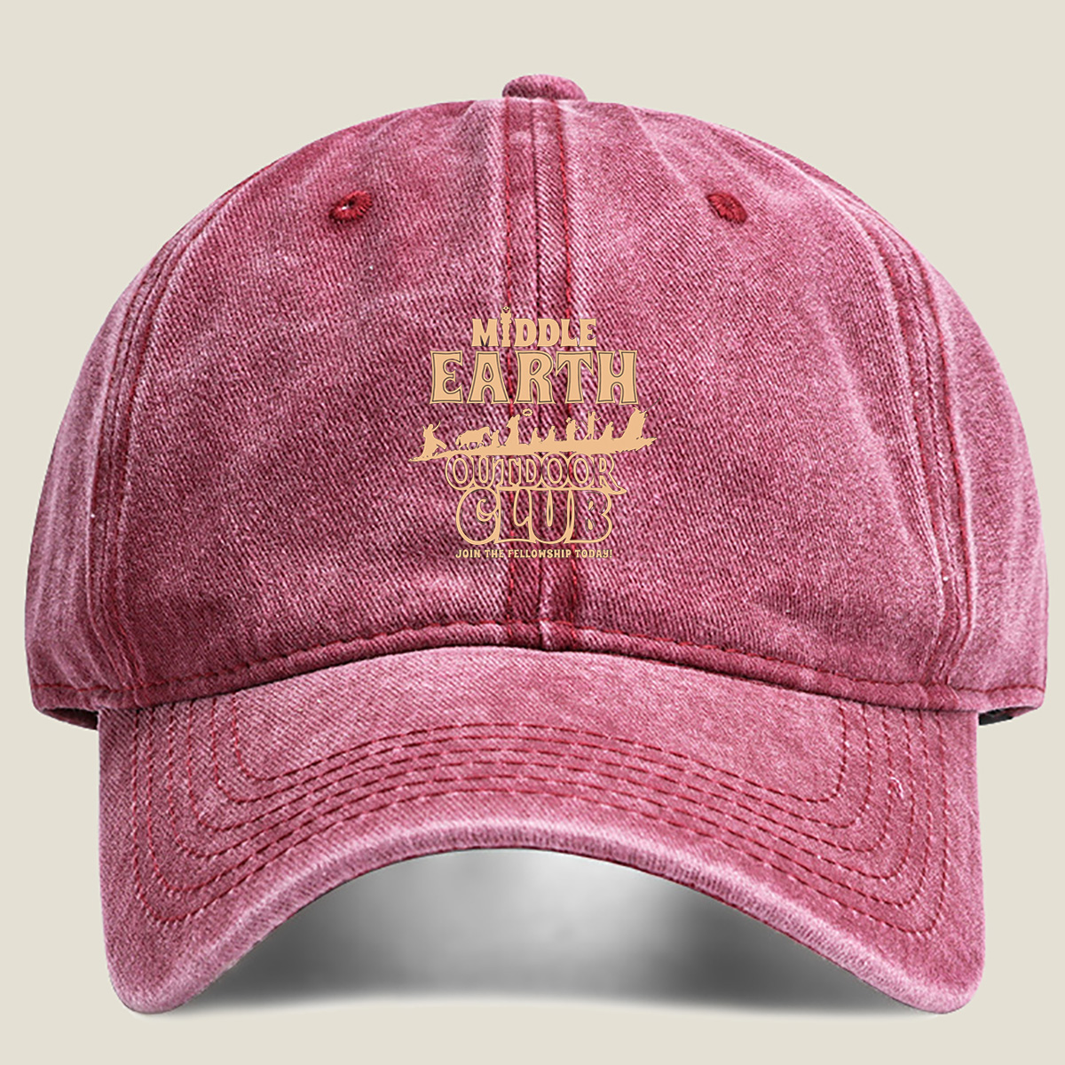 Middle Earth Outdoor Club: Fellowship Adventure - Washed Denim - Baseball Cap