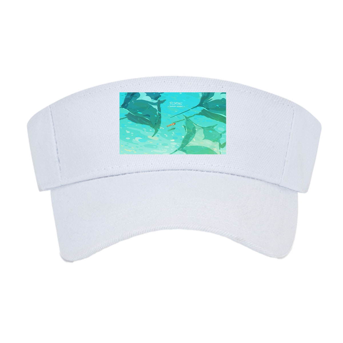 Manta Rays Gliding in Turquoise Waters -  Visor cap