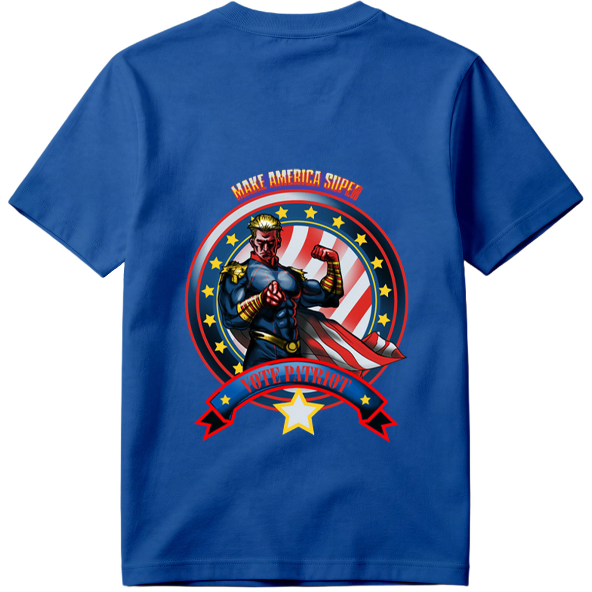 Make America Super: Vote Patriot - Captain America Inspired Hero - Tee