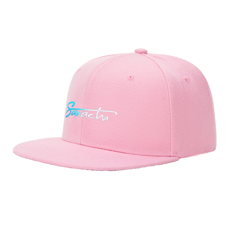 Flat Brim Baseball Cap Sanacha Logo Print Streetwear Underground Skate Style for Basketball Court Skate Park Urban Lifestyle Hip Hop Riders and Streetwear Enthusiasts