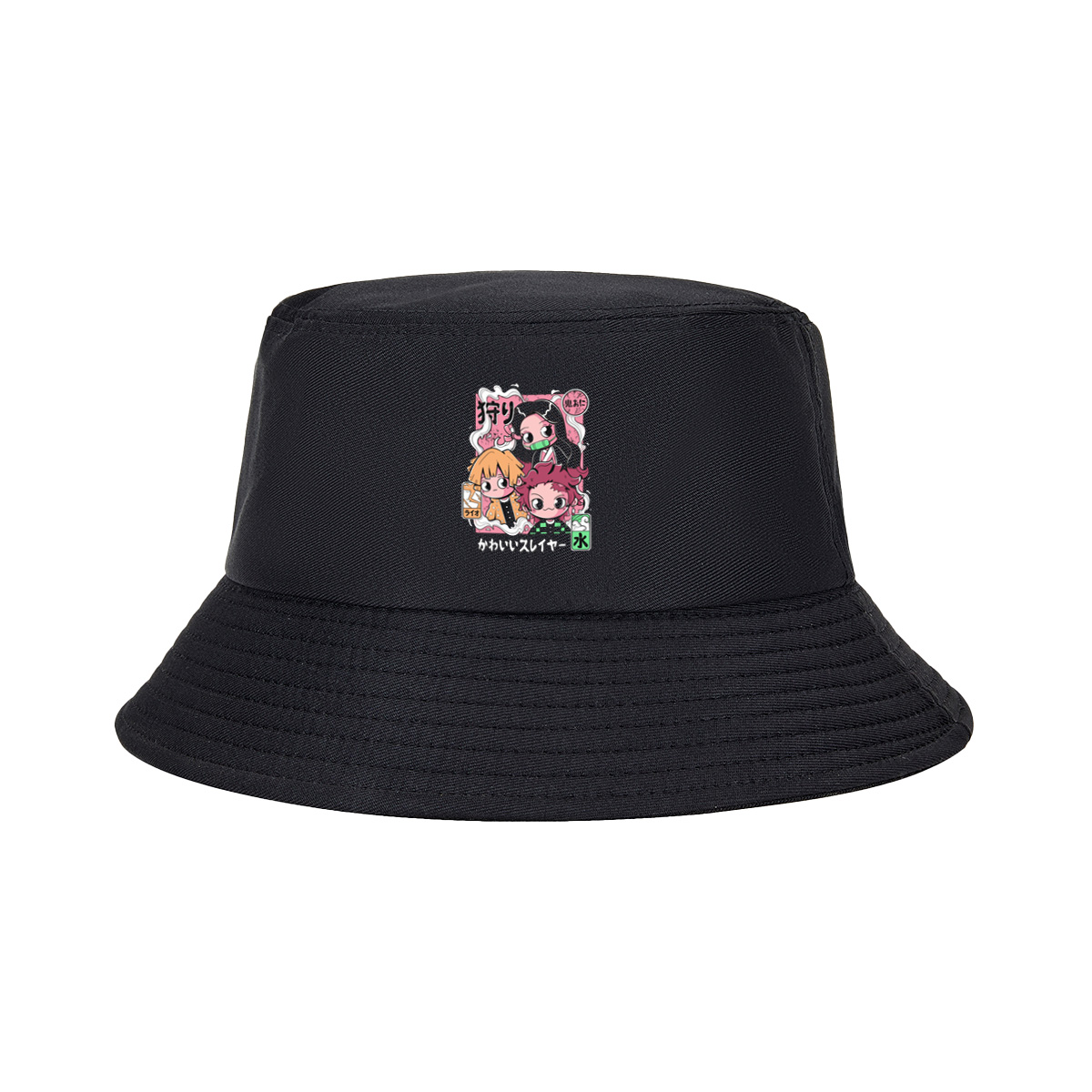 Cute Slayer: Nezuko, Zenitsu, and Tanjiro - Fisherman's Hat