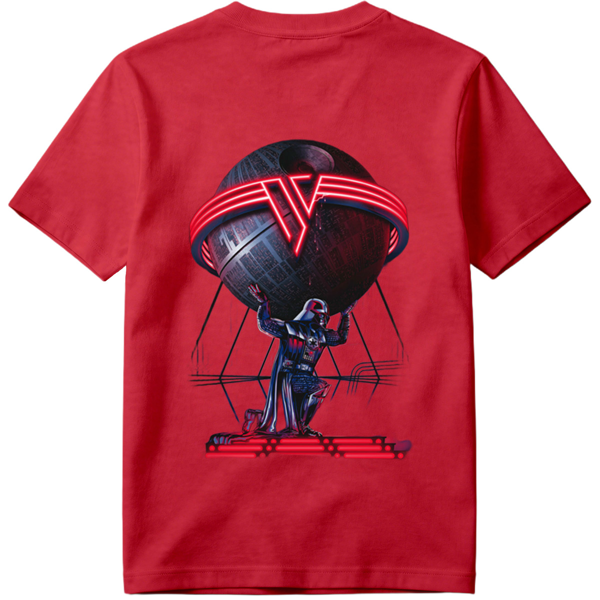 Darth Vader and the Death Star: A Galactic Powerhouse - Tee