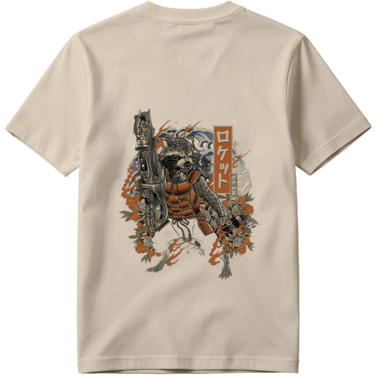 Rocket Raccoon in Japanese Style Art - Tee