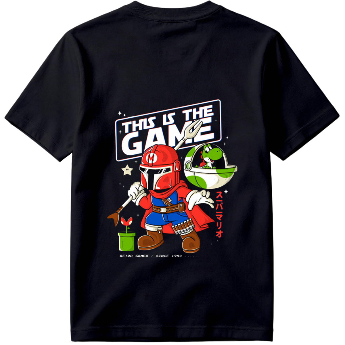 Super Mario Meets Mandalorian: This Is The Game - Tee