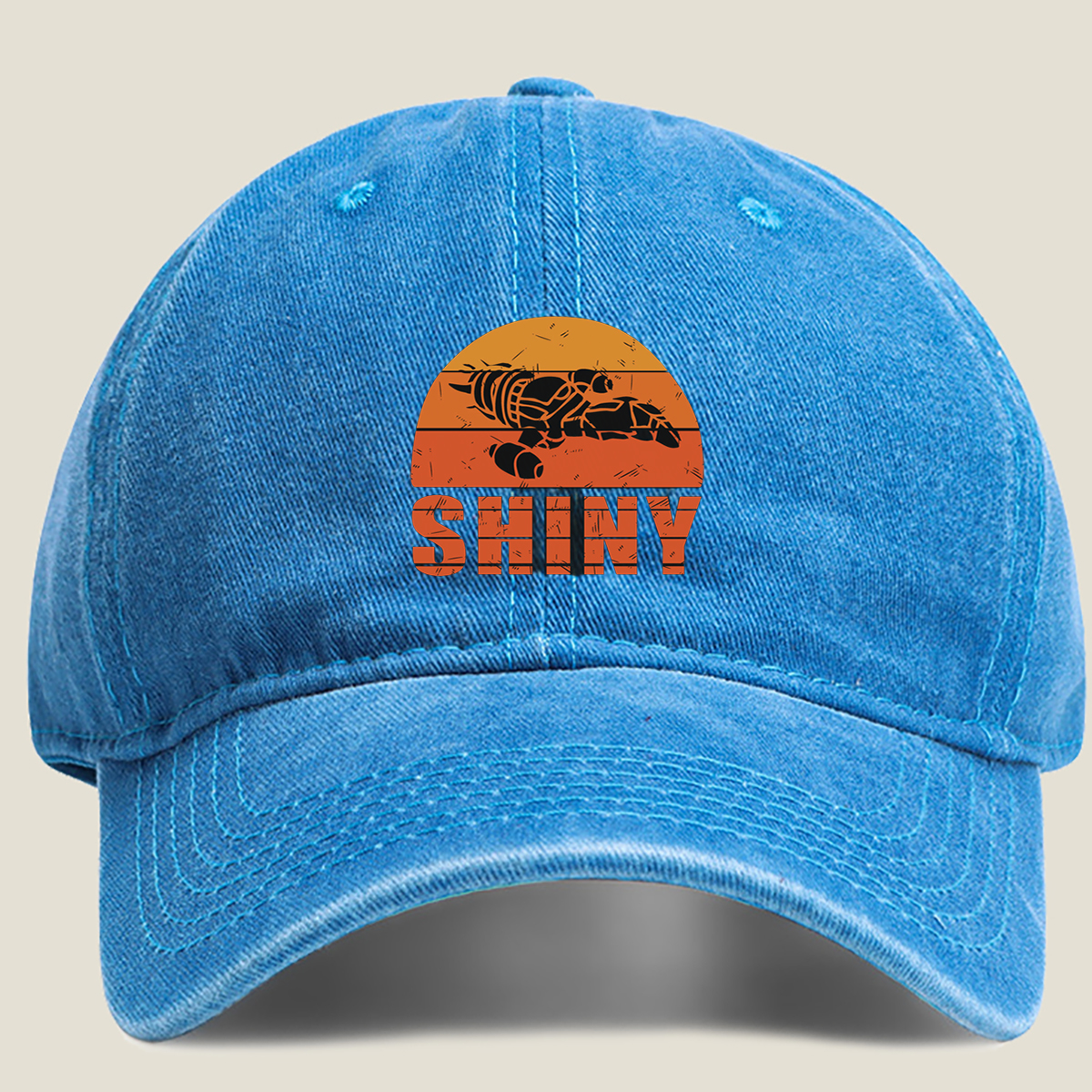 Shiny - Pokémon Character Design - Washed Denim - Baseball Cap