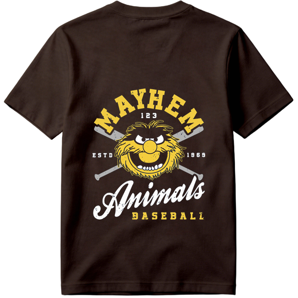Muppets Animal Mayhem Baseball Logo - Tee