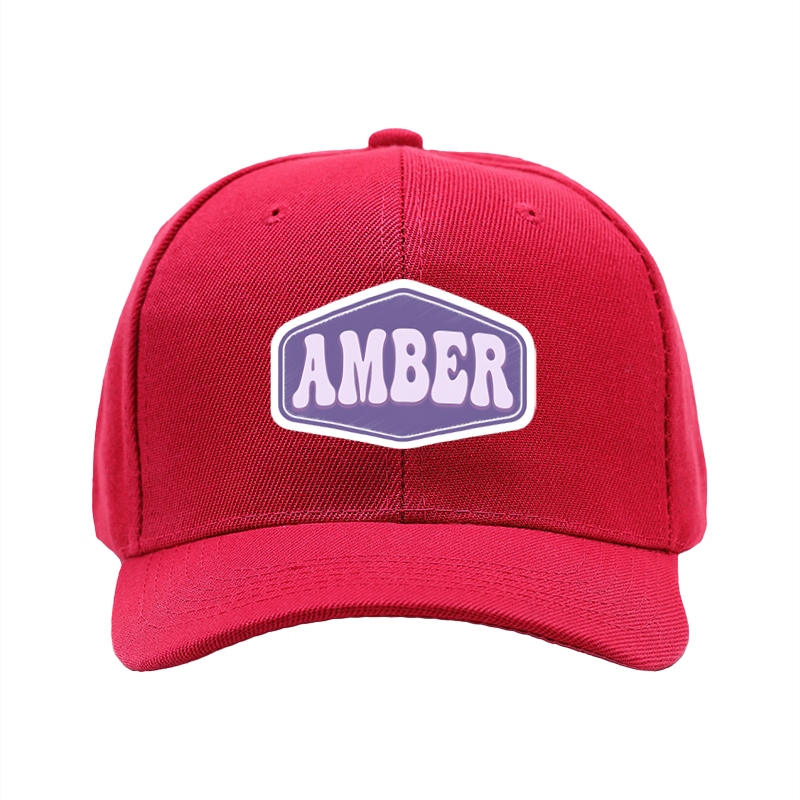 1pc New Baseball Cap with Amber Logo Print Unisex Adjustable Hat for Outdoor Activities and Casual Wear Suitable for Adults and Teens