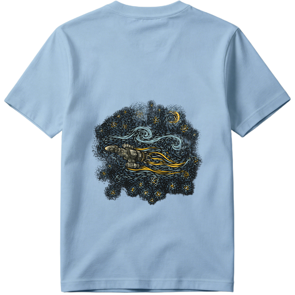 Cyberpunk Hand in Starry Night - Tee