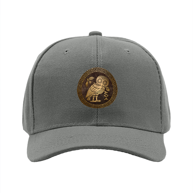 1pc New Baseball Cap Owl Pattern Greek Style Print Unisex Adjustable Hat for Outdoor Activities and Casual Wear Adults Fashion Accessory