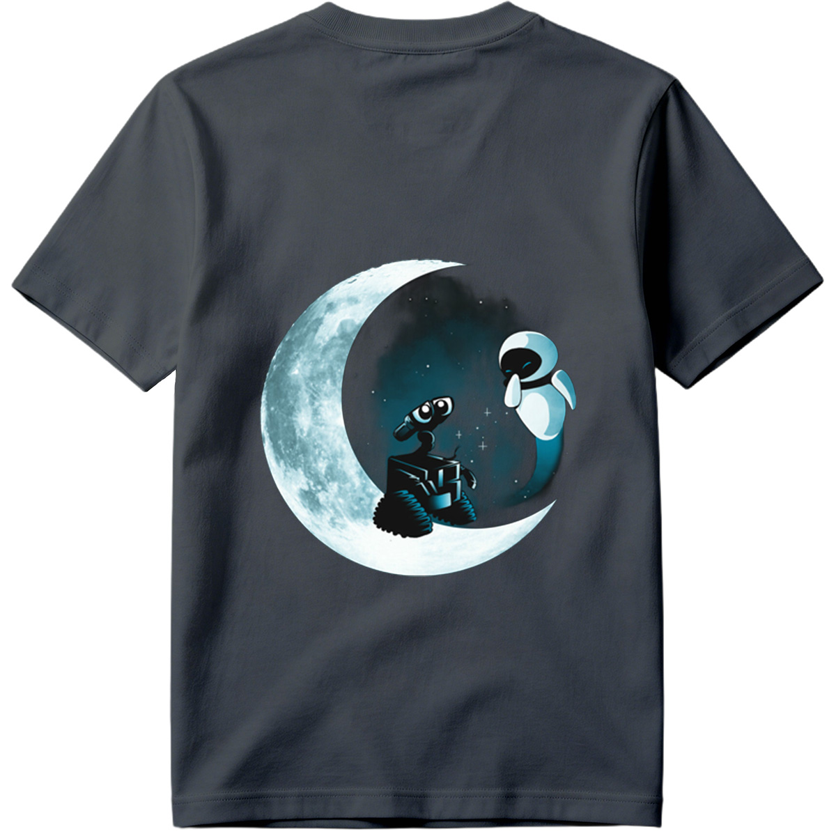 WALL-E and EVE on the Moon - Tee