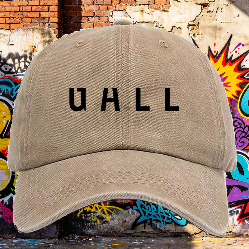 Men's Printed Washed Cap with 