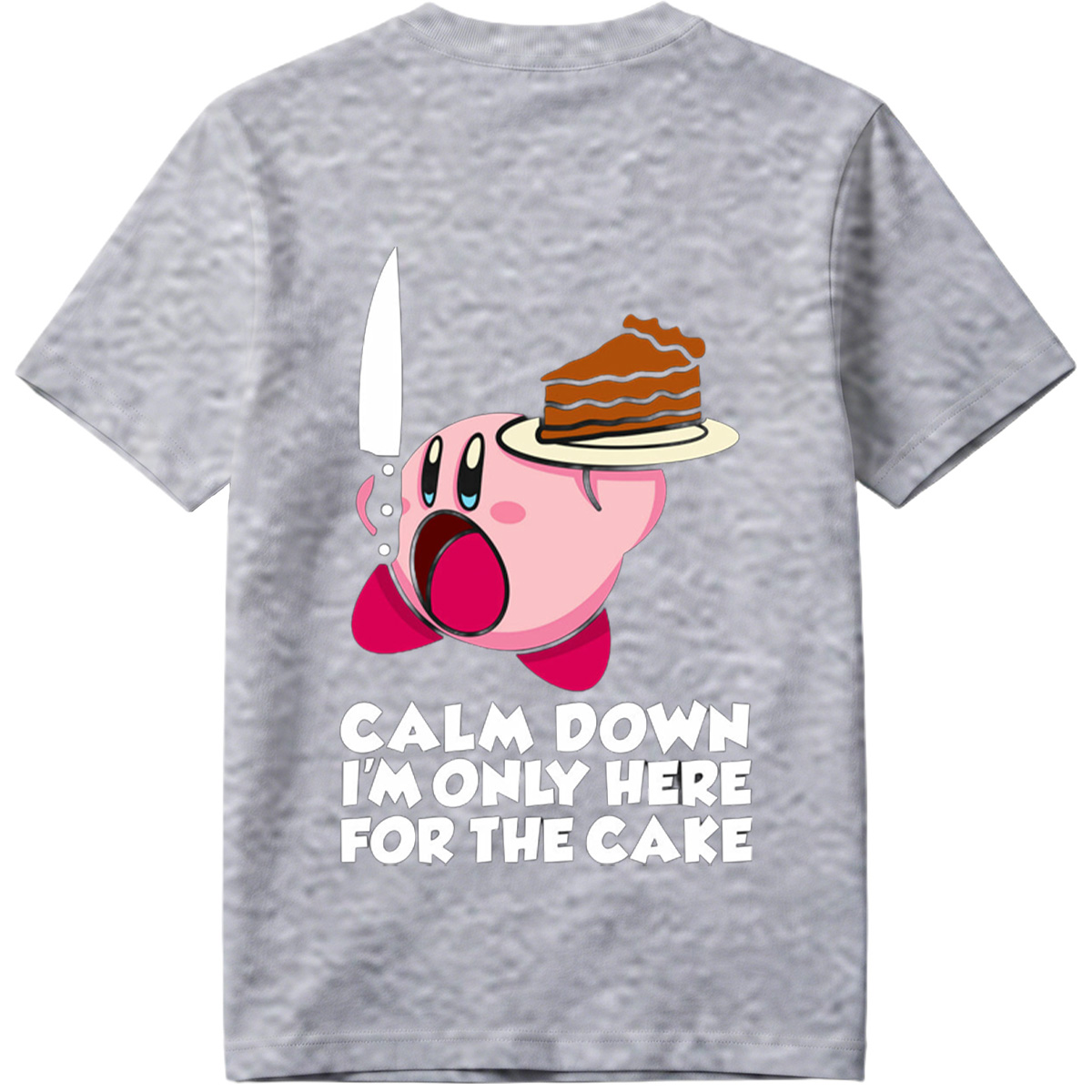 Kirby Cake Knife Humor - Tee