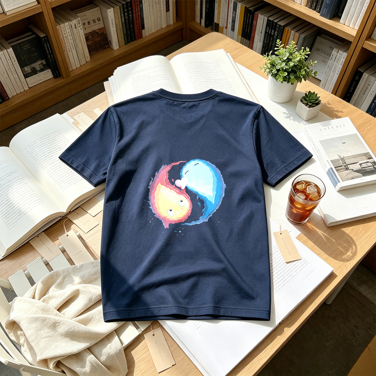 Fire and Ice: A Cosmic Yin Yang - Tee