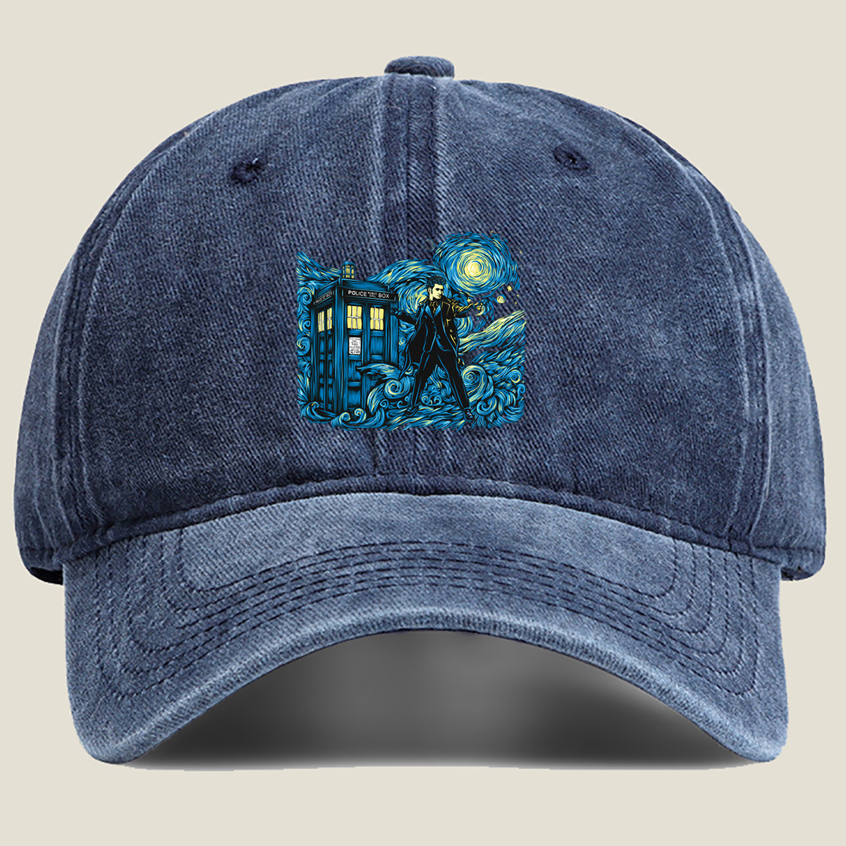 Doctor Who: TARDIS and the Time Lord - Washed Denim - Baseball Cap