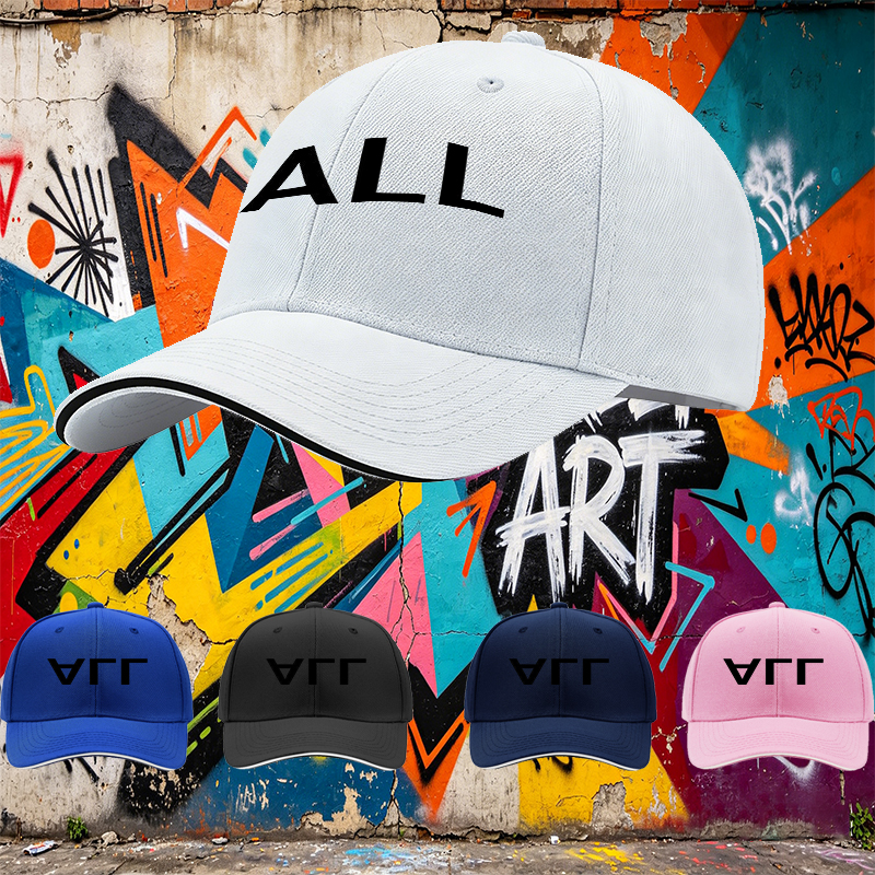 Unisex Classic Sandwich Hat with Abstract A Logo Print | Lightweight Cotton Cap for Outdoor Activities, Travel, and Casual Wear | Perfect for Adults Seeking Stylish Sun Protection and Comfortable Fit