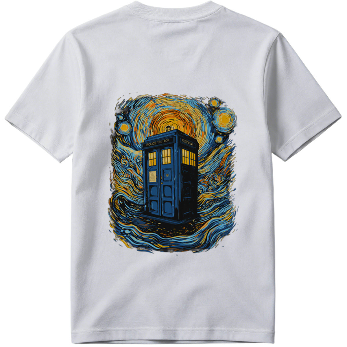 TARDIS in Starry Night - Tee