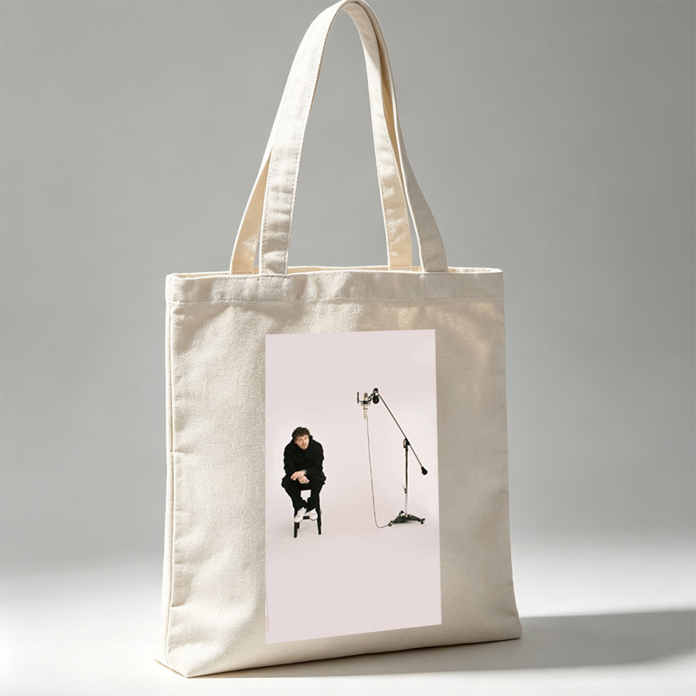 Liam Payne in Studio Session with Microphone Setup - Canvas tote bags