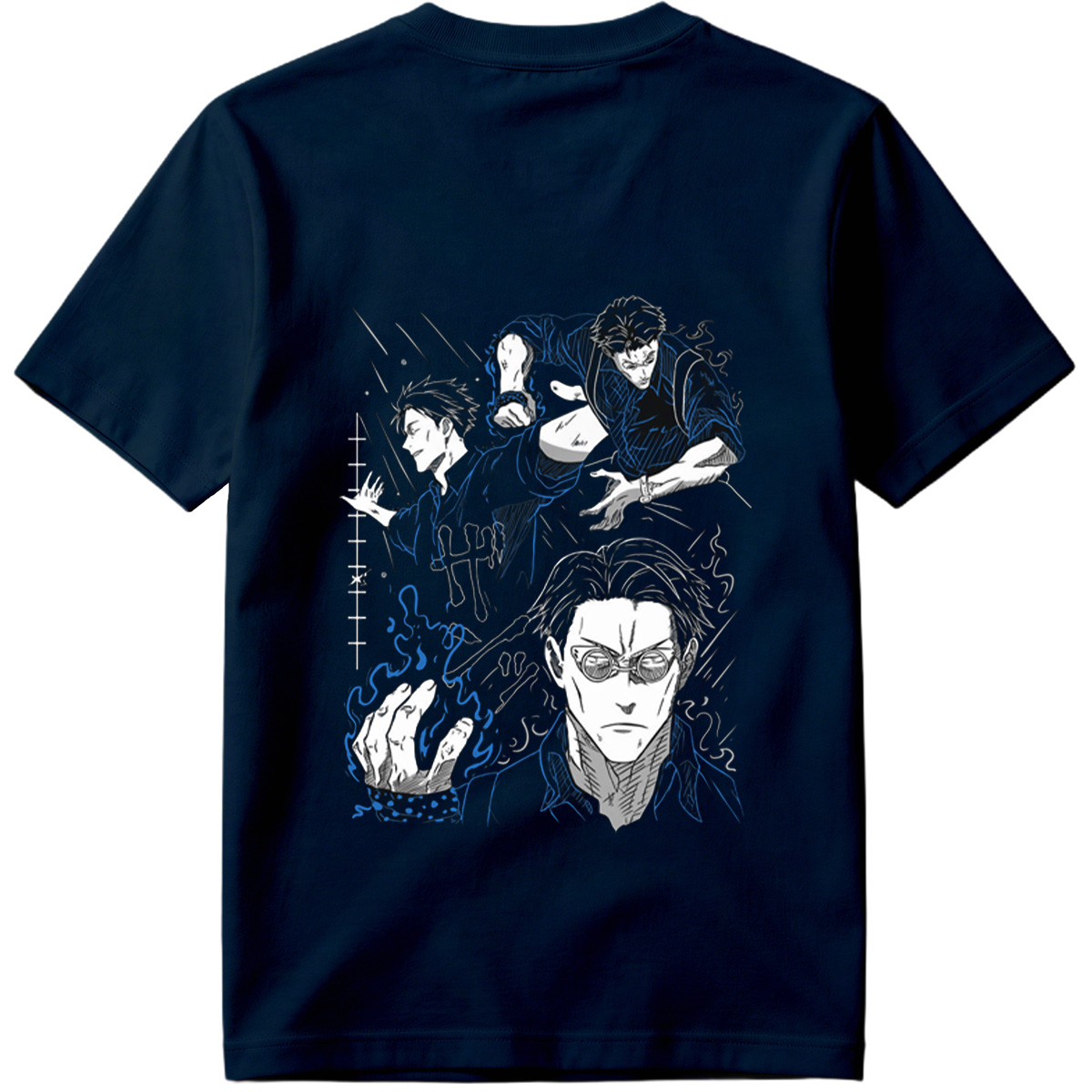 Jujutsu Kaisen: Sukuna, Megumi Fushiguro, and Satoru Gojo - Tee