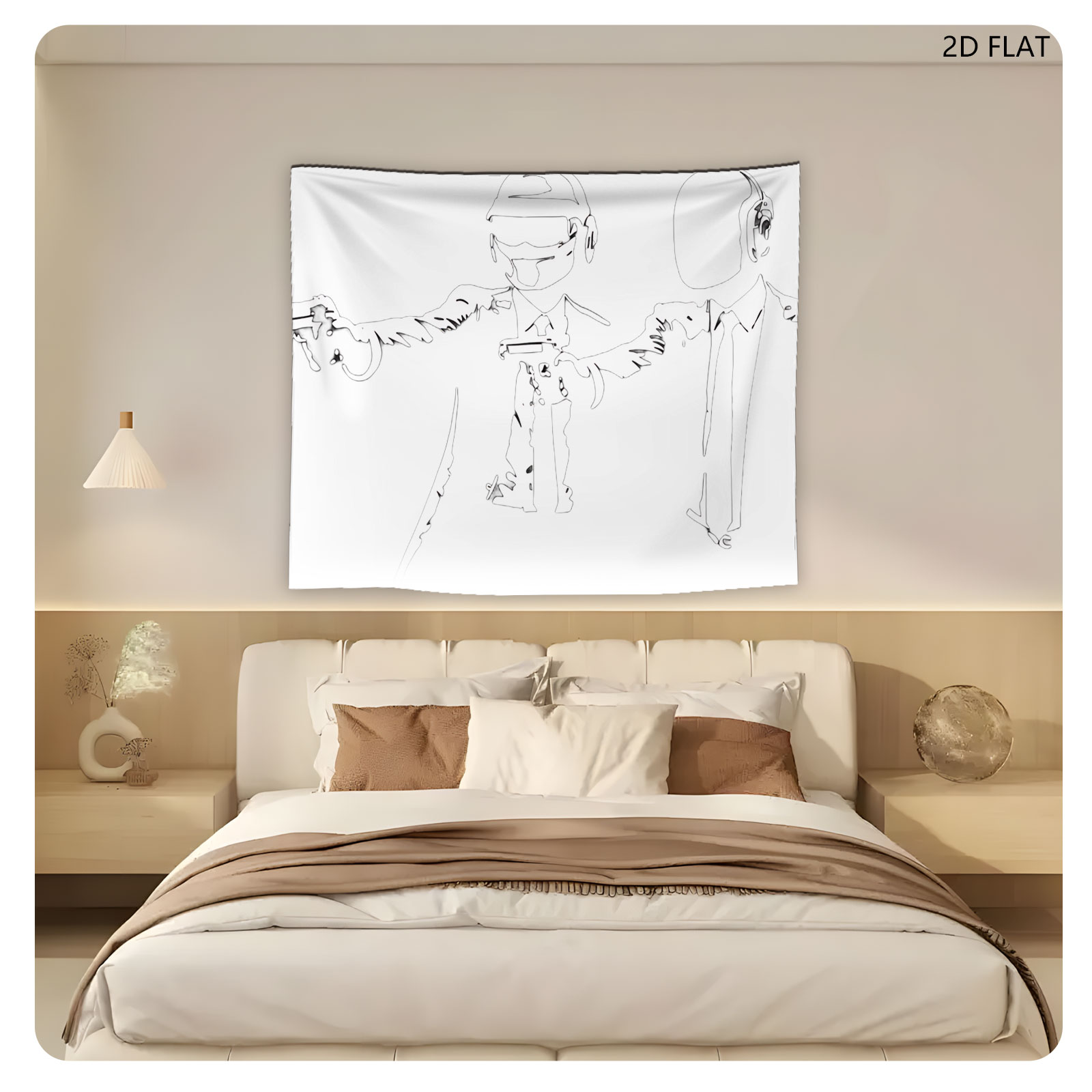 Hitman and Agent 47 in Action - Tapestry