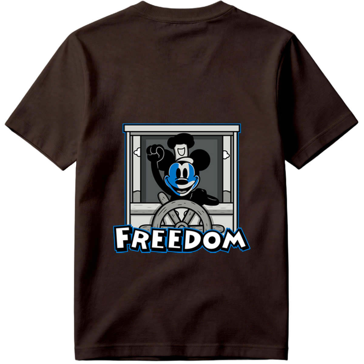 Mickey Mouse Freedom Steering Wheel Design - Tee