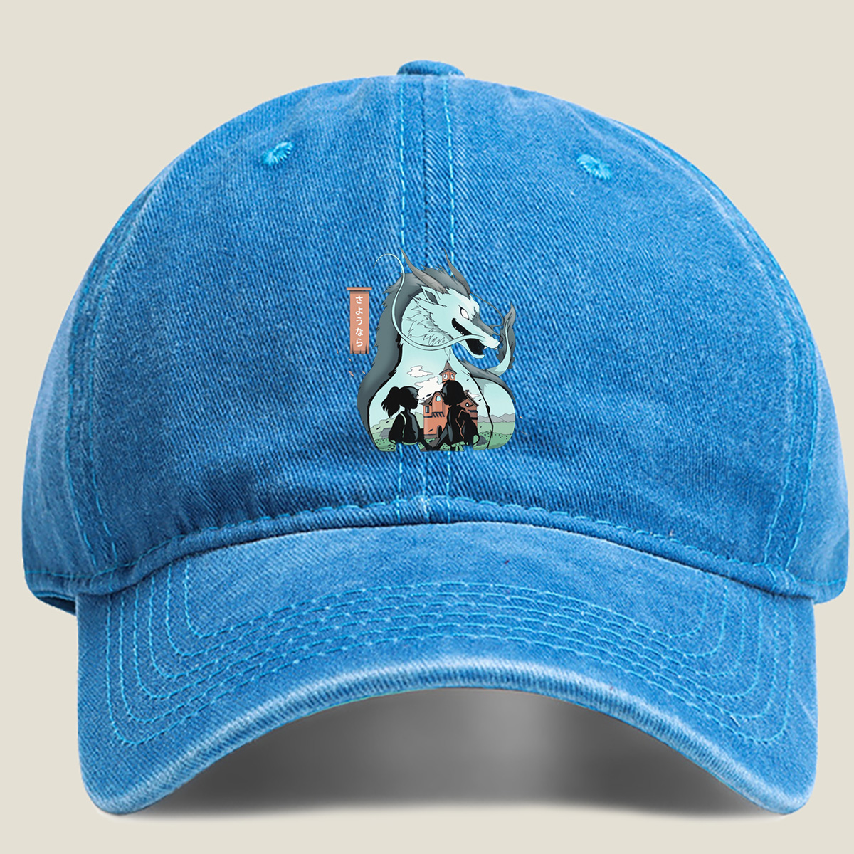 Spirited Away: Chihiro and Haku's Farewell - Washed Denim - Baseball Cap
