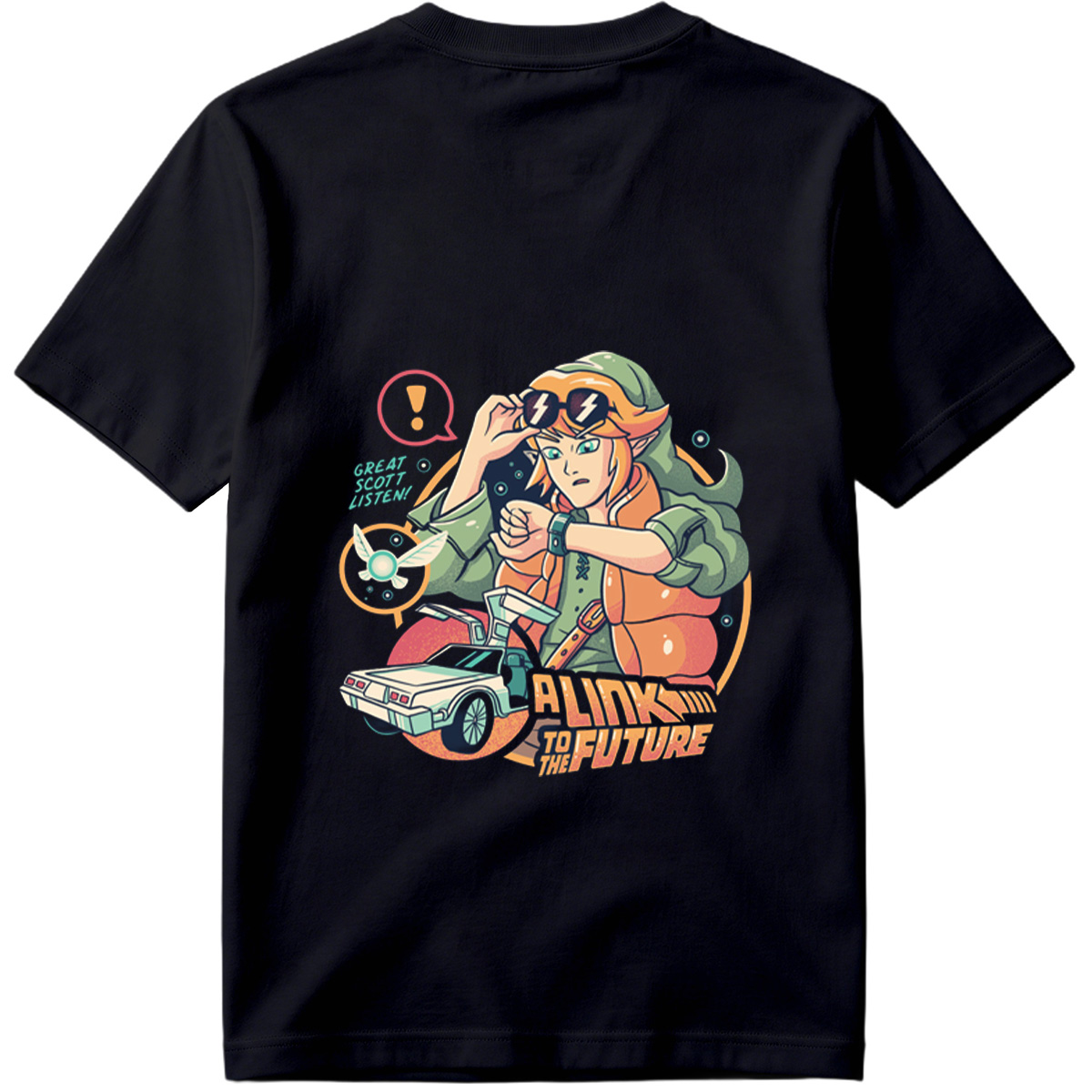 A Link to the Future: Zelda Meets Back to the Future - Tee