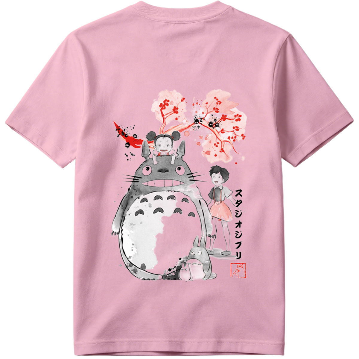 Totoro, Mei, and Satsuki from Studio Ghibli - Tee