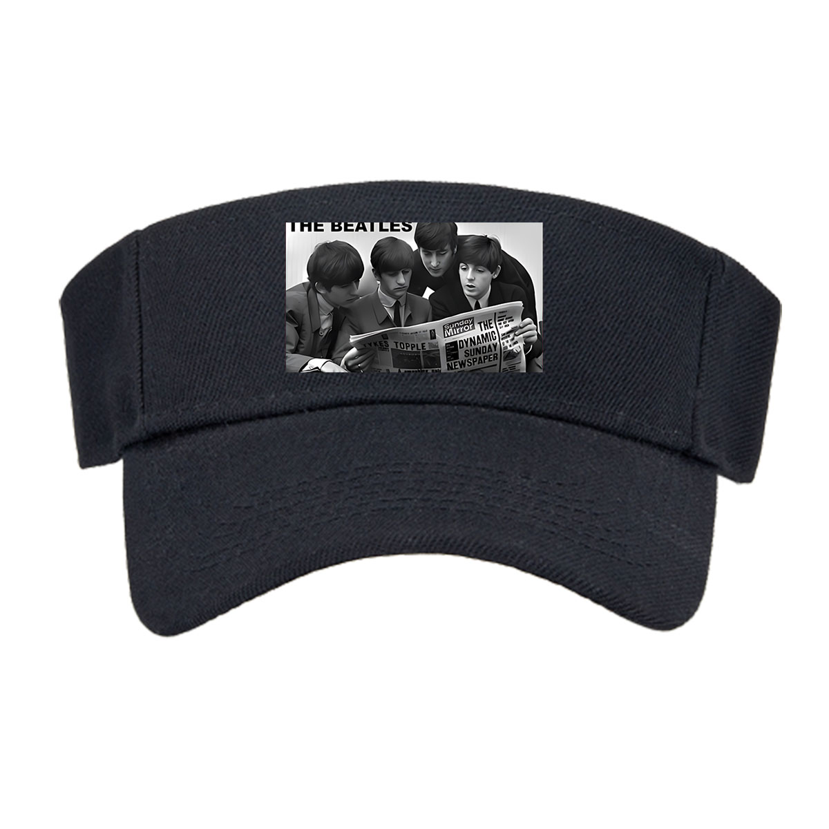 The Beatles Reading Sunday Mirror Newspaper -  Visor cap