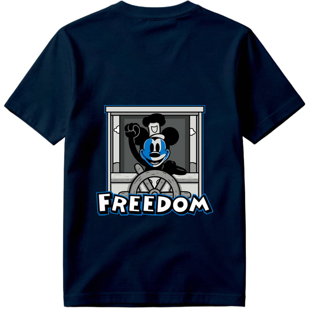 Mickey Mouse Freedom Steering Wheel Design - Tee