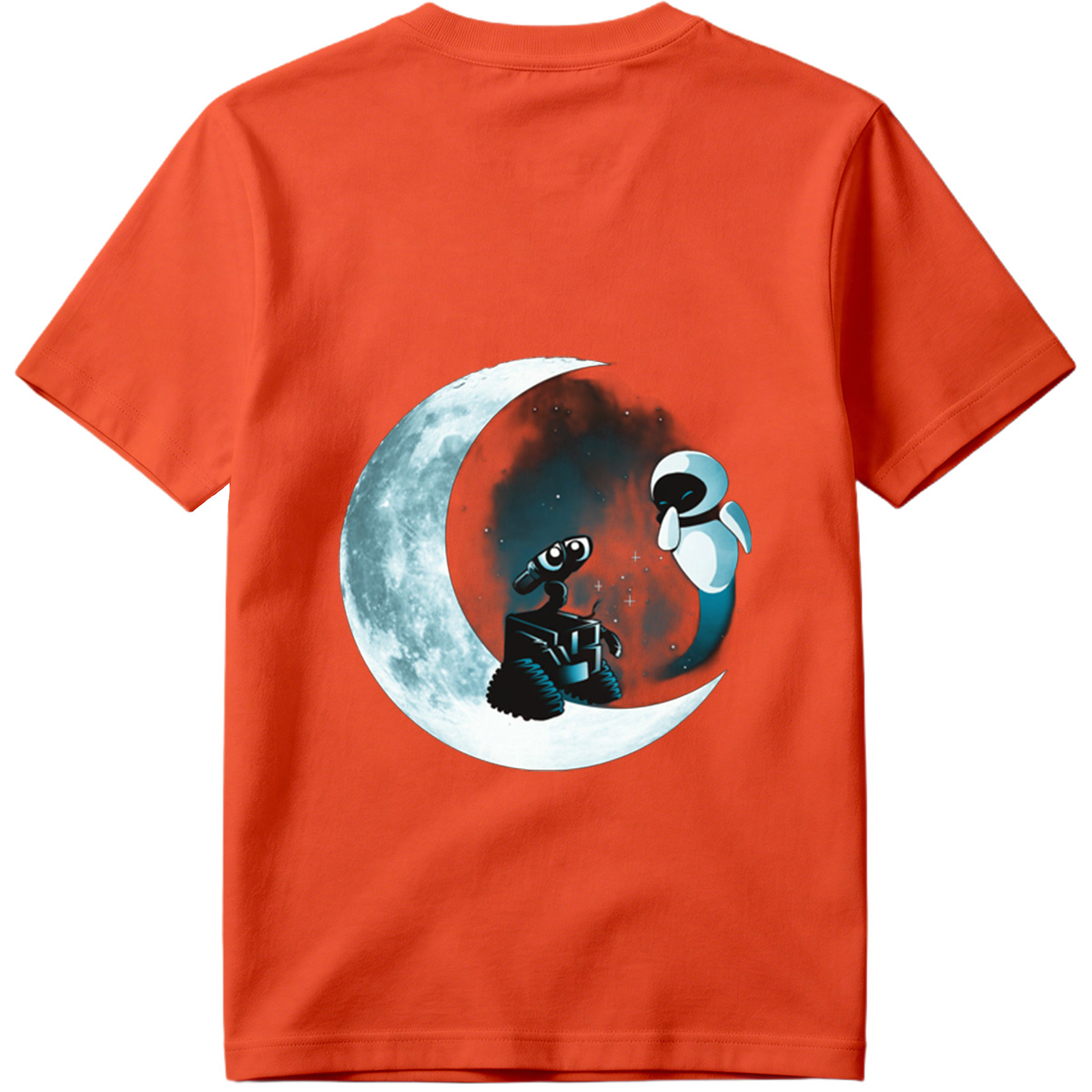 WALL-E and EVE on the Moon - Tee
